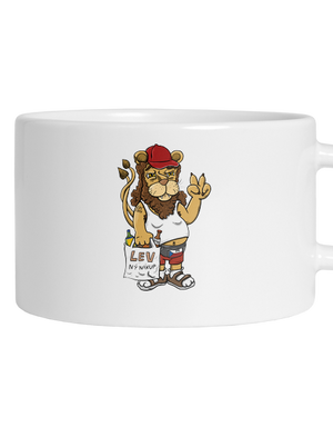 Lvíček hrnček makronka White