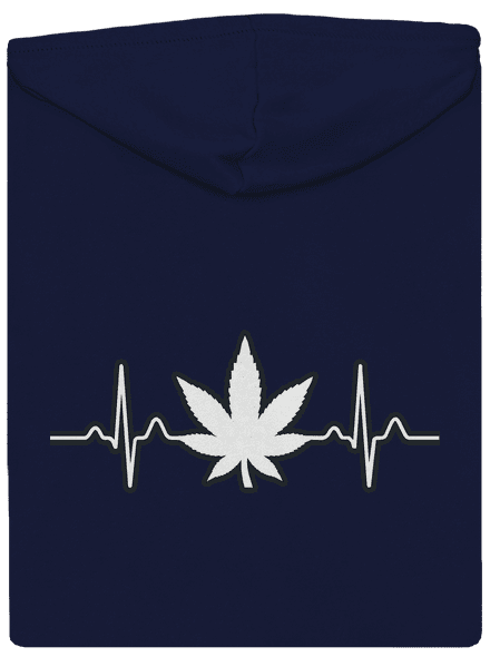EKGanja pánska mikina na zips Navy