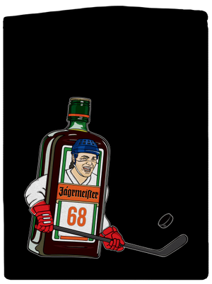 Jágrmeister pánska mikina na zips Black