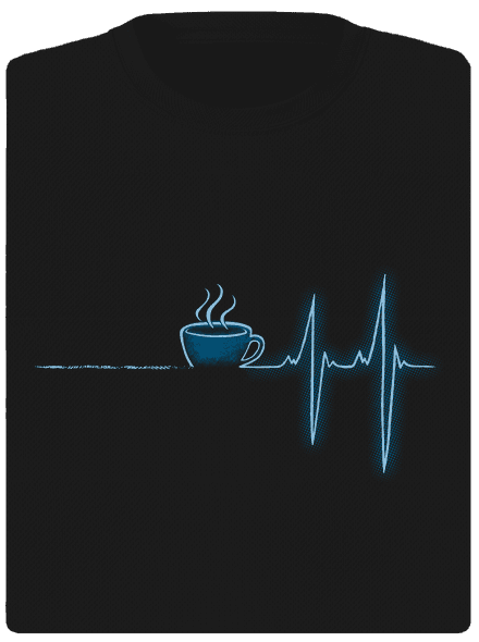 Coffee help dámske športové tričko Black