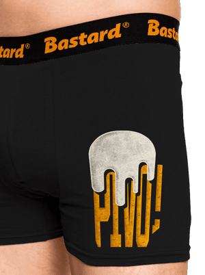 Nápis Pivo boxerky Black