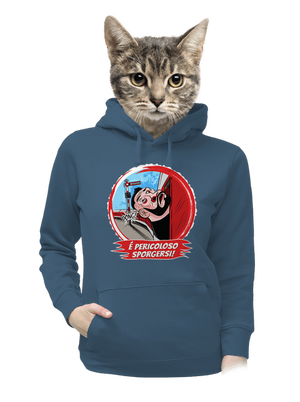 dámska mikina klokanka