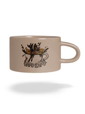 Hafo kafo hrnček makronka Brown Macaron