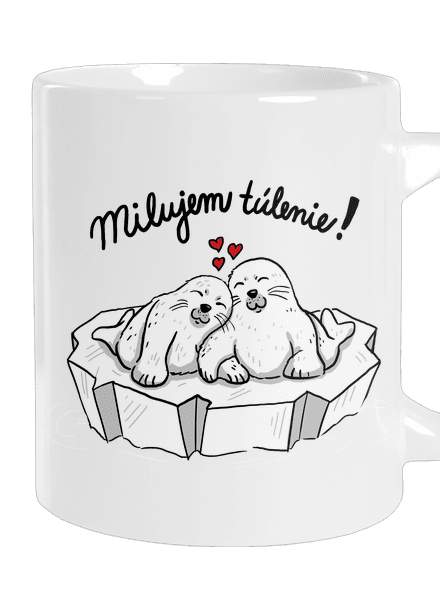 Milujem túlenie veľký hrnček White