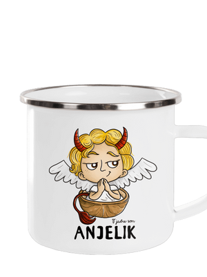 Anjelik plecháčik White