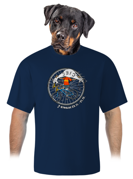 Cyklistický horoskop: Strelec unisex tričko oversized Midnight Blue