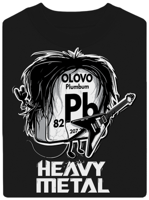 Heavy Metal unisex mikina bez kapucne Black