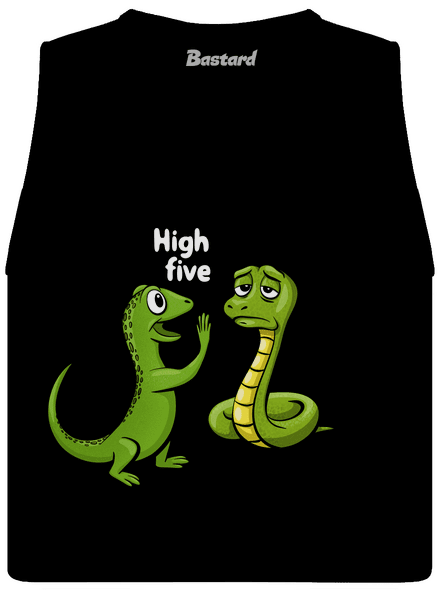 High Five dámske tielko voľné Black