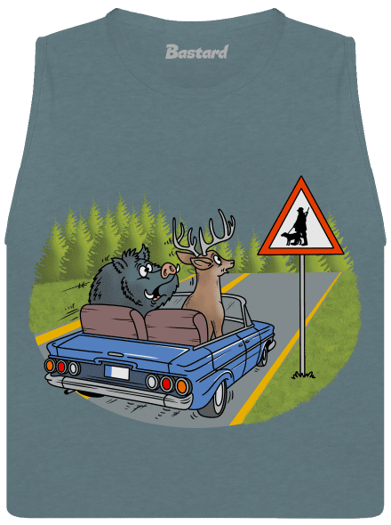 Poľovník dámske tielko voľné Heather Deep Teal