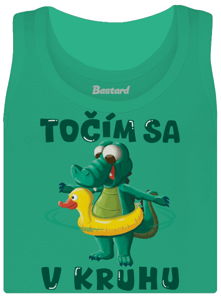Točím sa v kruhu dámske tielko klasické Mint Mal