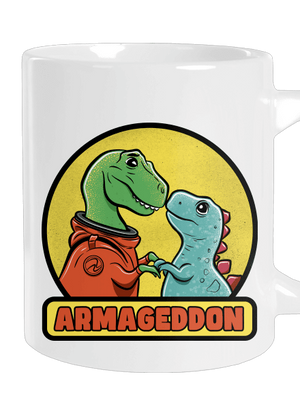 Armageddon veľký hrnček White