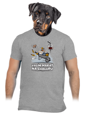 Valím na chalupu pánske tričko Sport Grey