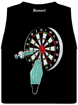 Zásah dámske tielko voľné Black