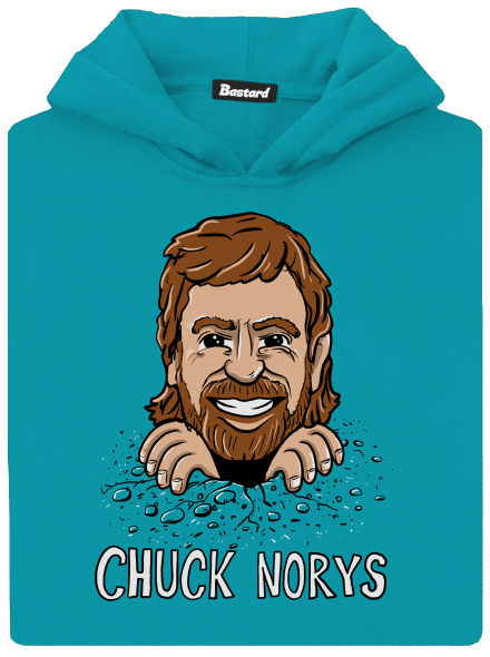 Chuck Norys detská mikina klokanka Hawaiian Blue