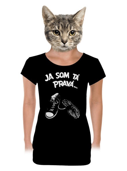 Hľadám tú pravú dámske tričko s lemom Black