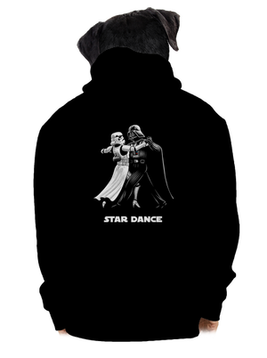 Star dance pánska mikina na zips Black