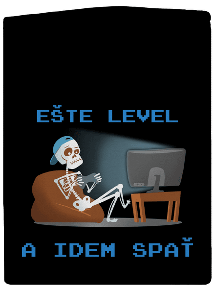 Ešte level pánska mikina na zips Black