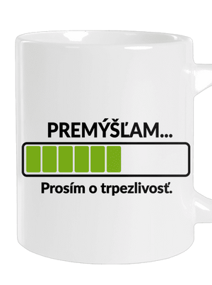 Premýšľam veľký hrnček White
