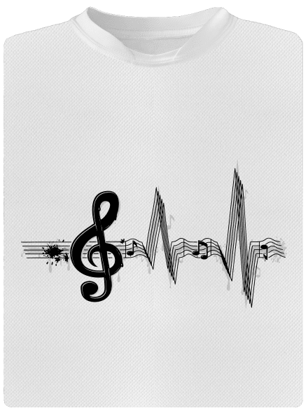 Žijem muzikou detské športové tričko White