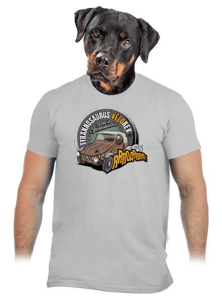 Tyrannosaurus Velorex pánske tričko Pacific Grey