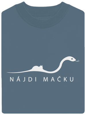 Nájdi mačku unisex mikina bez kapucne Nordic Blue