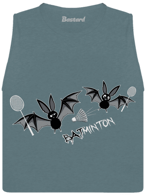 Batminton dámske tielko voľné Heather Deep Teal