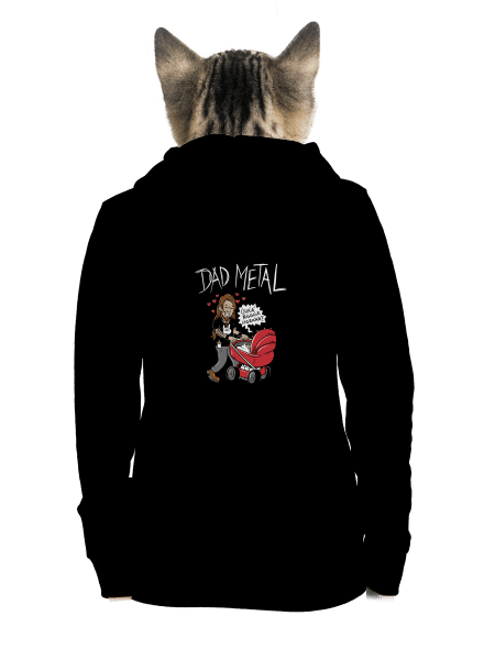 Dad metal dámska mikina na zips Black