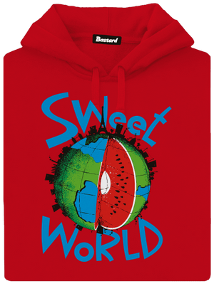 Sweet World pánska mikina klokanka Red