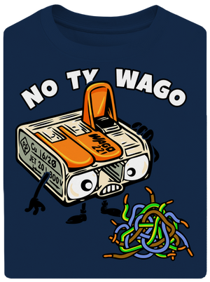 Wago svorka unisex tričko oversized Midnight Blue