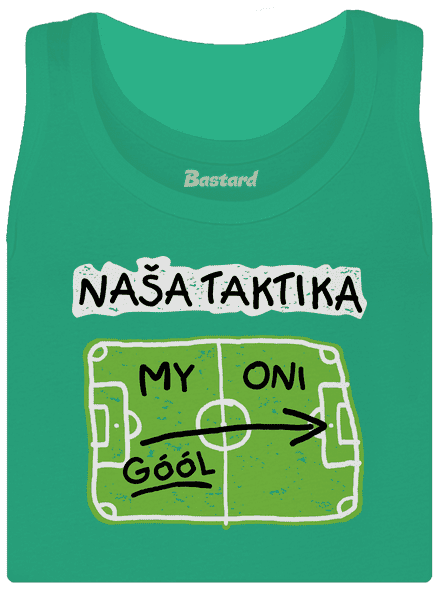 Naša futbalová taktika dámske tielko klasické Mint Mal
