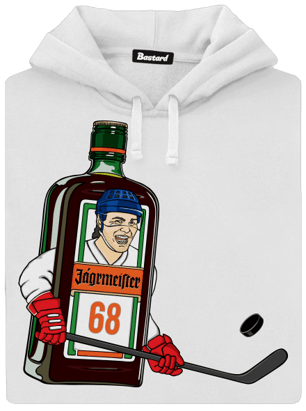Jágrmeister dámska mikina klokanka White