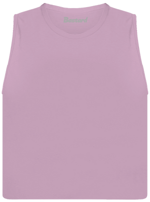 Bez potlače dámske tielko voľné Lilac