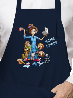 Mamičky home office zástera Navy