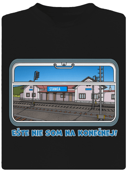 Nie som na konečnej detské športové tričko Black