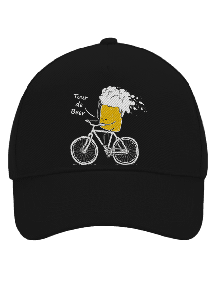 Tour de beer šiltovka baseballka Black