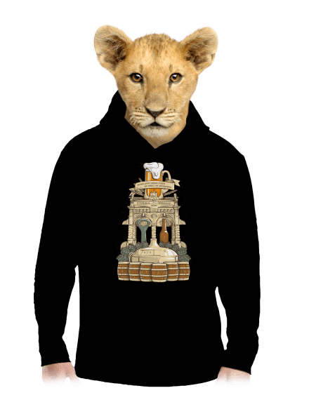 Pivný oltár detská mikina klokanka Black