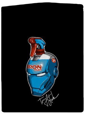 Čistič okien pánska mikina na zips Black