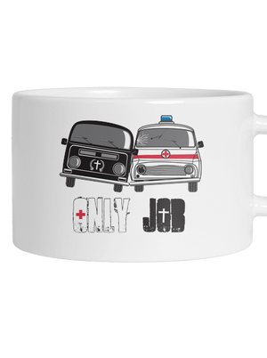 Konkurencia hrnček makronka White