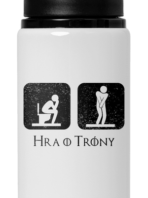 Hra o trůny flaša na vodu White