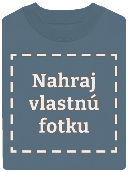 Vlastná potlač unisex mikina bez kapucne Nordic Blue