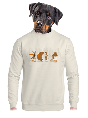 unisex mikina bez kapucne