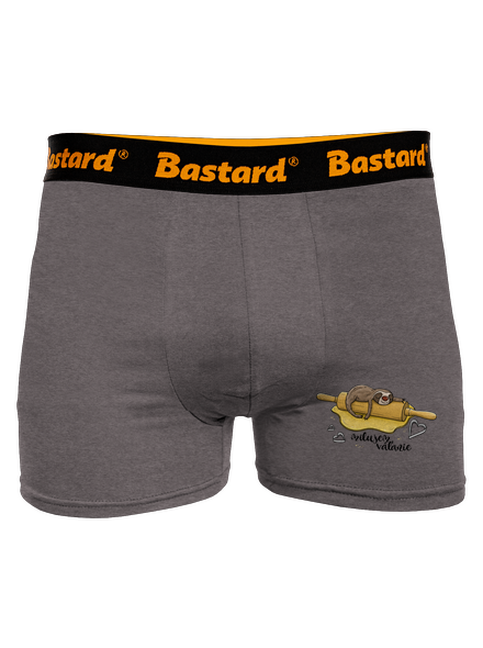 Milujem váľanie boxerky Gray Melange