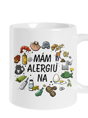 Mám alergiu na... + fix klasický hrnček White