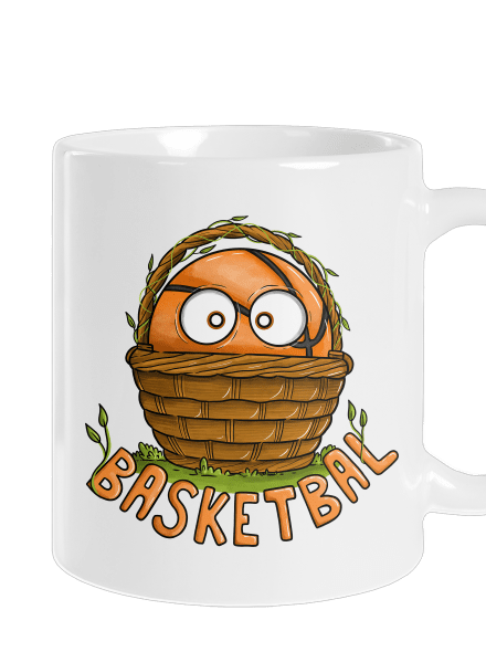 Basketbal klasický hrnček White