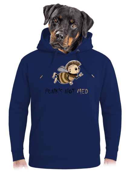 Punks Not Med unisex mikina premium Navy