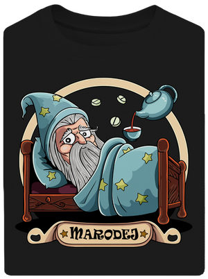 Marodej unisex tričko oversized Black