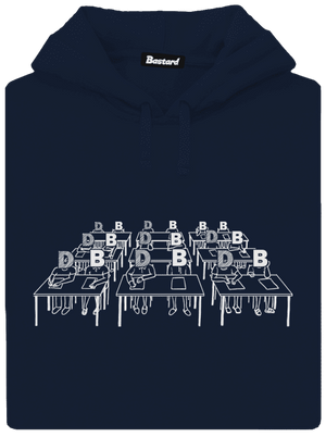 Cimrman: Debil, blbeček pánska mikina klokanka Navy