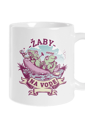 Žaby na vode klasický hrnček White