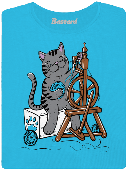 Mačka pradie dámske tričko Blue Atol