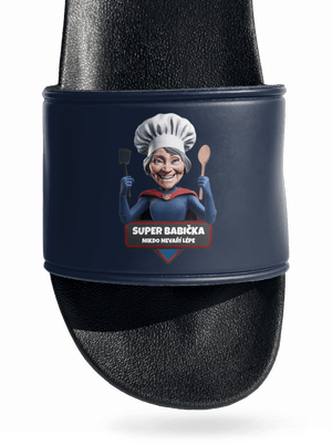 Super babička šľapky Navy